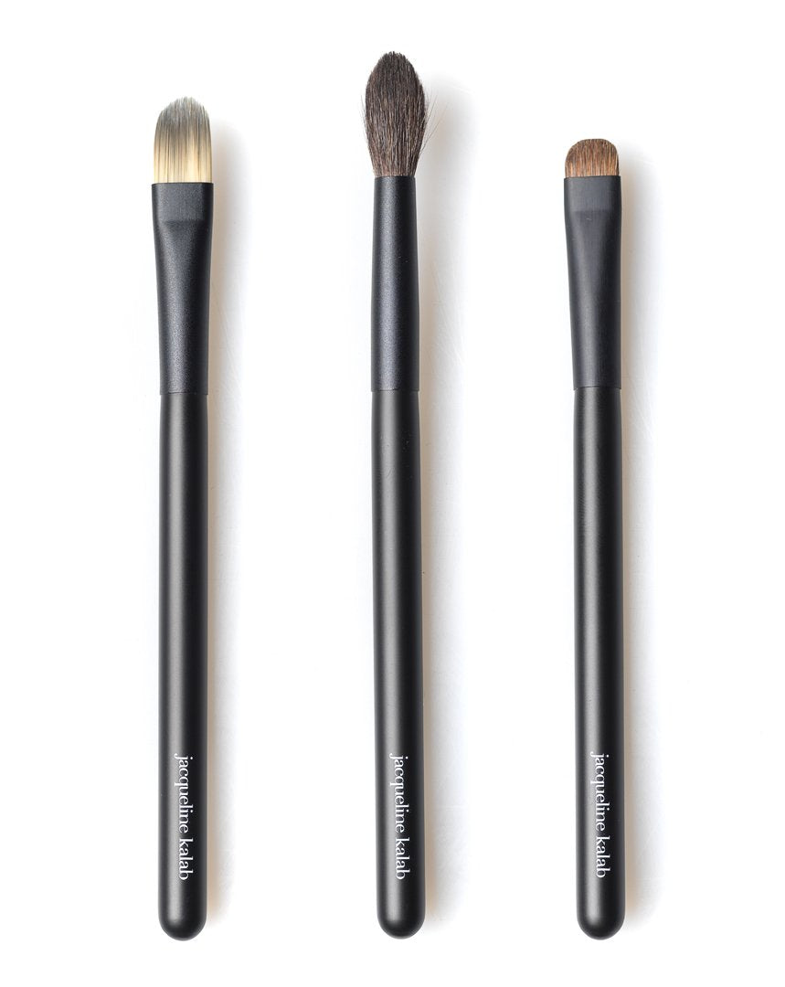 The Perfect Eye Brush Set - Eye Makeup Brushes, by Jacqueline Kalab - Artist Length 5.7in