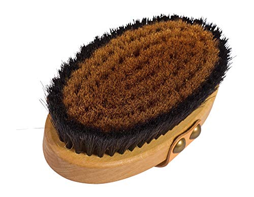 Body Ionic Massage Brush, 5-3/8-Inches : Bürstenhaus Redecker Fine Bronze Wire/Horsehair Massage Brush Body Ionic with Oiled Beechwood Handle, 5-3/8-Inches
