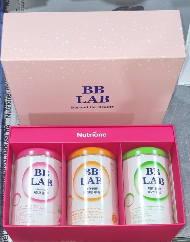 BB LAB Spring Limited Set of Low Molecular Korean Collagen Powder Stick Supplement, Gift Set for Mom, Korean Marine Collagen, Fish Collagen Peptides, Vitamin C, Glycine, Fast Absorption