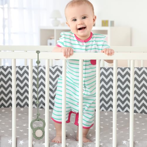 Toy Safety Straps, Socub Silicone Adjustable Baby Pacifier Teether Straps, 4pcs Toddler Toy Bottle Harness Straps for Strollers, High Chair, Cribs, Bags, BPA Free, Multi Colors