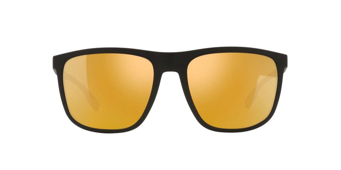 Native Mesa Square Sunglasses, Matte Black/Polarized Bronze Reflex, 57 mm