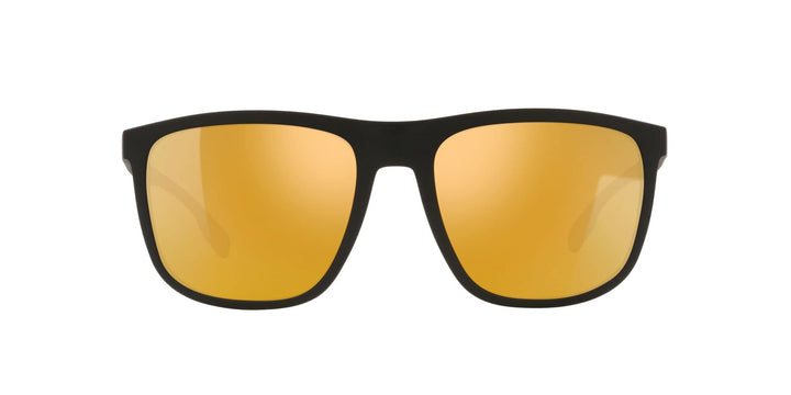 Native Mesa Square Sunglasses, Matte Black/Polarized Bronze Reflex, 57 mm