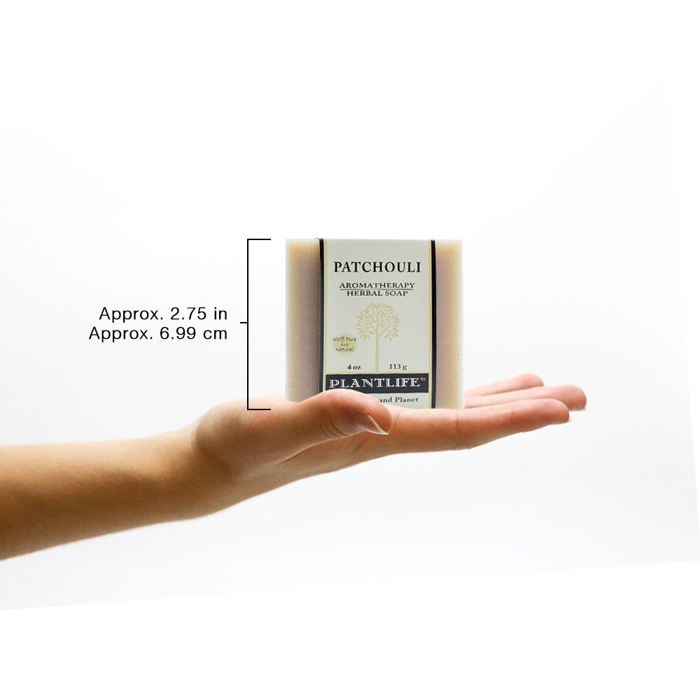 Patchouli 100% Pure & Natural Aromatherapy Herbal Soap- 4 oz (113g)