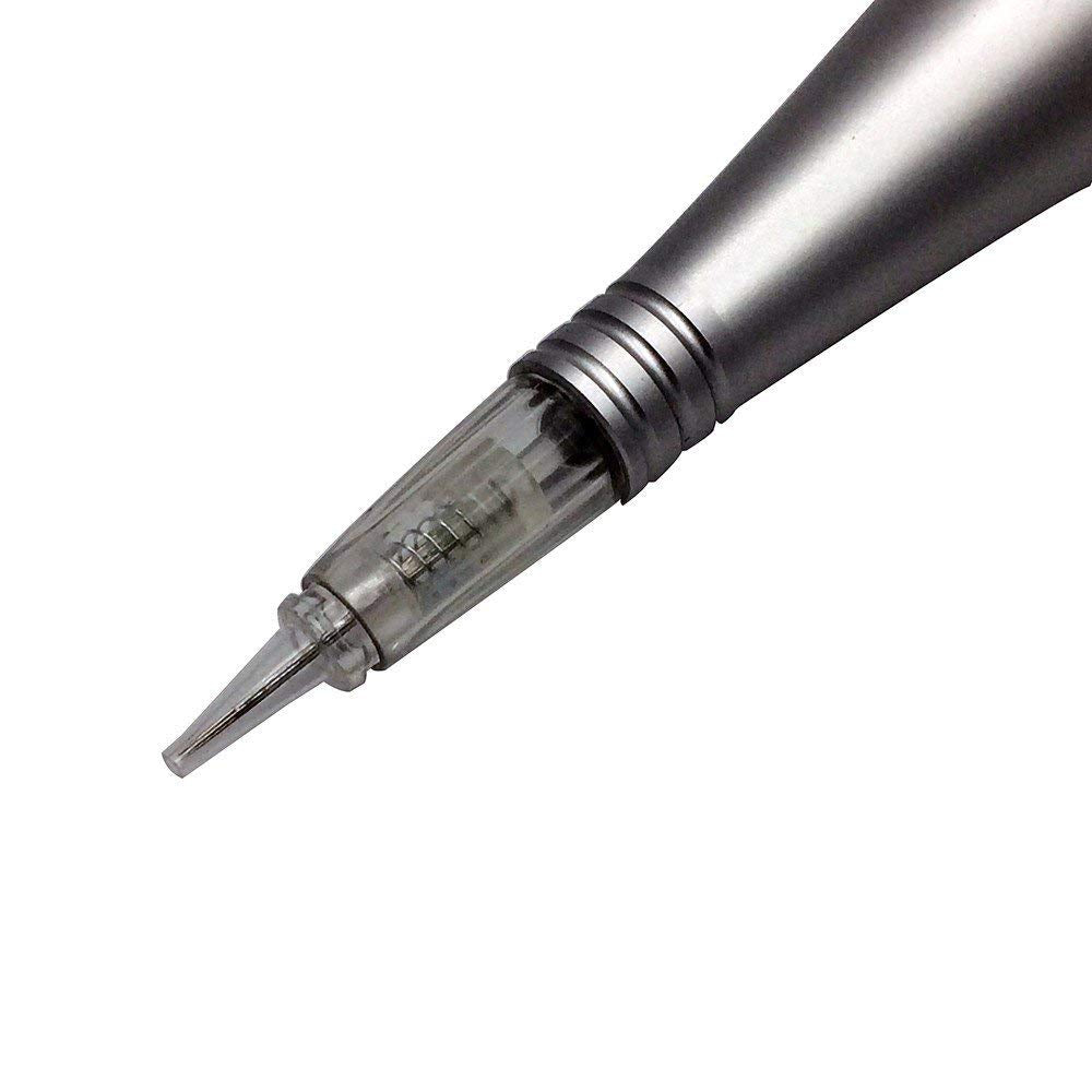 Pinkiou Row 5F Tattoo Needles and Caps for Permanent Makeup Set Eyebrow Tattoo Tips Microblading Pen (Pack of 10)