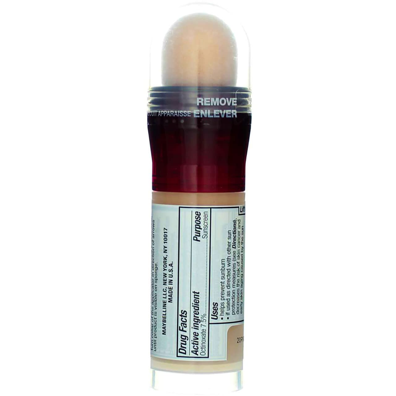 Maybelline New York Instant Age Rewind Eraser Treatment Makeup, Creamy Ivory [120] 0.68 oz (Pack of 2)