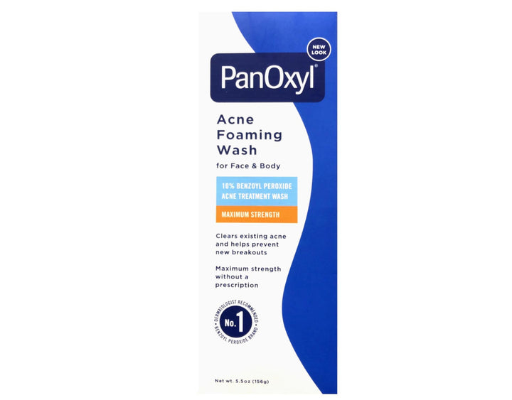 PanOxyl Acne Foaming Wash 10% Benzoyl Peroxide 5.5 oz (156 g) - Pack of 2