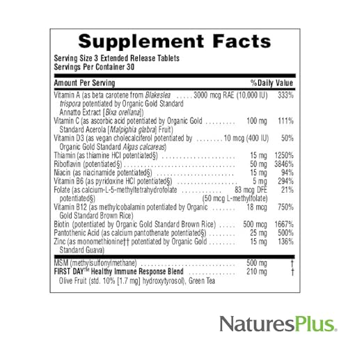 Natures Plus AgeLoss Hair Support - 90 Extended Release Tablets - Gluten-Free - 30 Servings