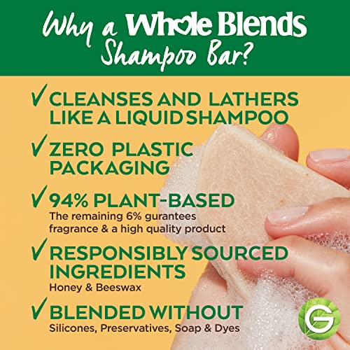 Garnier Whole Blends Restoring Shampoo Bar for Dry, Damaged Hair, Honey Treasures, 2 Oz, 1 Count (Packaging May Vary)