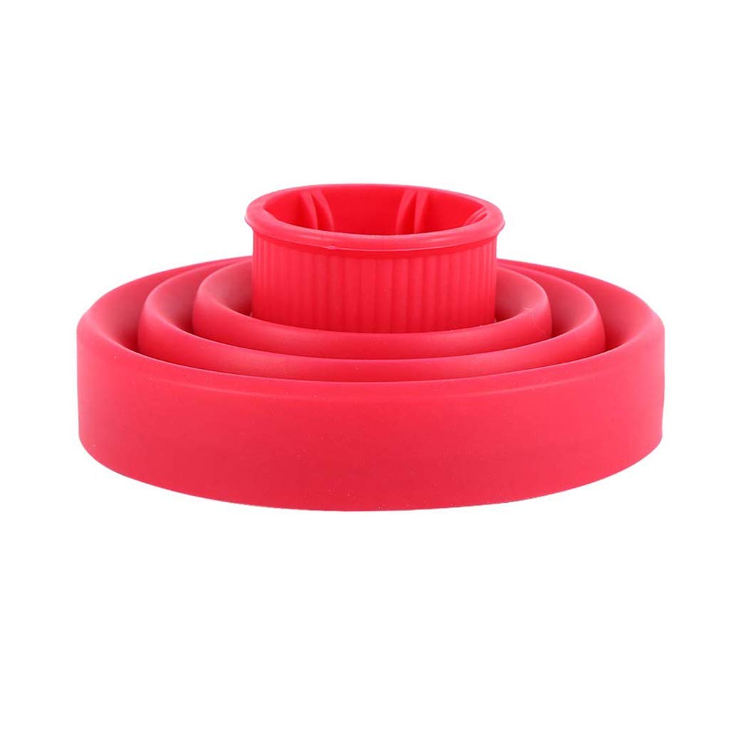 AINAAN Collapsible Silicone Hair Diffuser Attachment- The Latest Travel Portable, 2019, Red