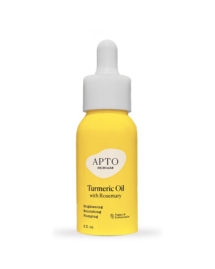 APTO Turmeric Oil w/Rosemary: Brightening & Moisturizing Facial Oil for Skin that's Dewy, Plump & Glowing, 2 fl. oz.