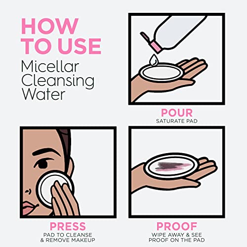 Garnier Micellar Cleansing Water, For All Skin Types, 13.5 fl oz + Micellar Cleansing Water, For Waterproof Makeup, 3.4 fl oz