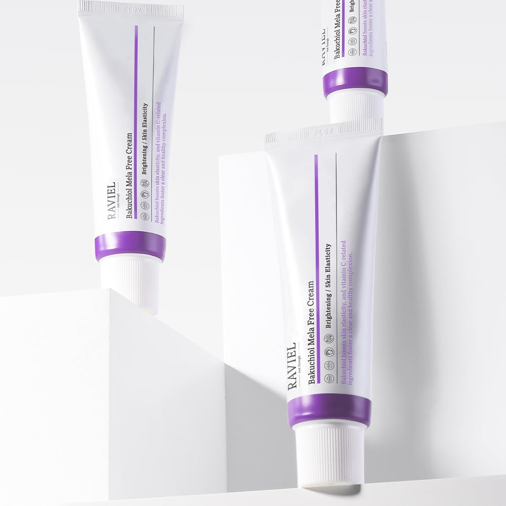 RAVIEL Bakuchiol Mela-Free Cream, Anti-Wrinkle,Melasma & Blemish Care | Dark spot remover | Clinically Tested for Melasma | Reduction with Vitamin Complex,Korean Skincare (1.7 fl oz, Pack of 1)