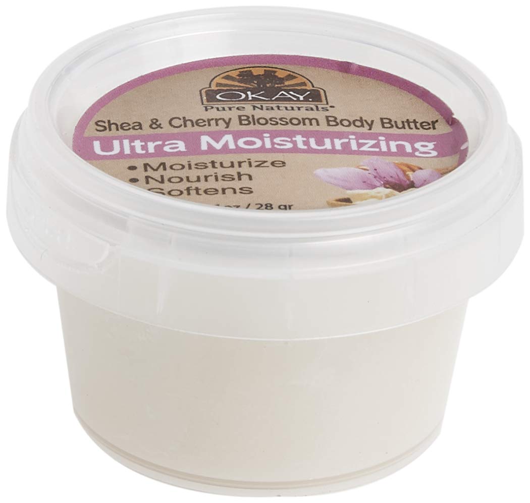 Okay Shea Ultra Moisturizing Body Butter, Cherry Blossom, 1 Ounce