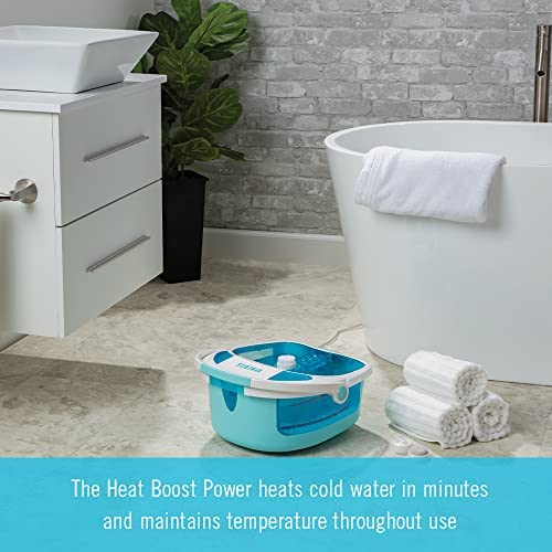 HoMedics Shower Bliss Foot Spa, Shower massage water jets, Pedicure center with 3 attachments, Toe-touch control, FB-625H