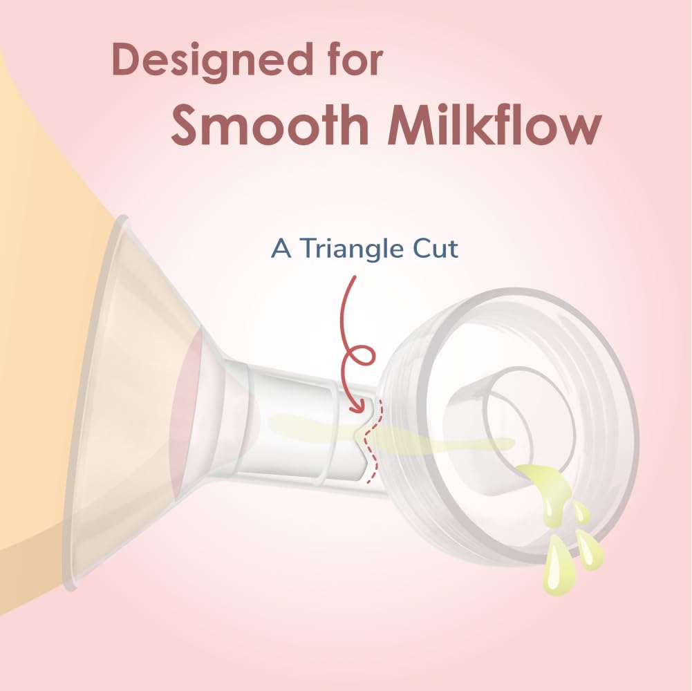 Maymom Flange Insert 21 mm Compatible with Medela and Spectra 24 mm Shields/Flanges. Use with Medela Freestyle and Momcozy S9/S11/S12 to Reduce Nipple Tunnel Down to 21 mm; Fit Momcozy 24 mm Cup. 2pc