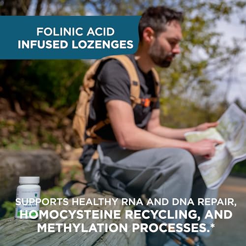 Seeking Health Hydroxo B12 with Folinic Acid, 1,000 mcg Vitamin B12 and 800 mcg DFE Folate Supplement, Supports Methylation and Homocysteine Levels, Energy Support, Vegan & Vegetarian (60 lozenges)*