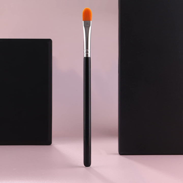 IPRESTA Flat Concealer brush Brow Brush Black Single Brushes Eye Shadow Primer Applicator Brush for Blending, Small Makeup Brush Concealer Brush Eyeshadow brush