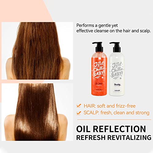 Suisuaie Clarifying Shampoo and Conditioner Set for Greasy Hair, Build Up, and Dry Ends - 32.4 Fl Oz