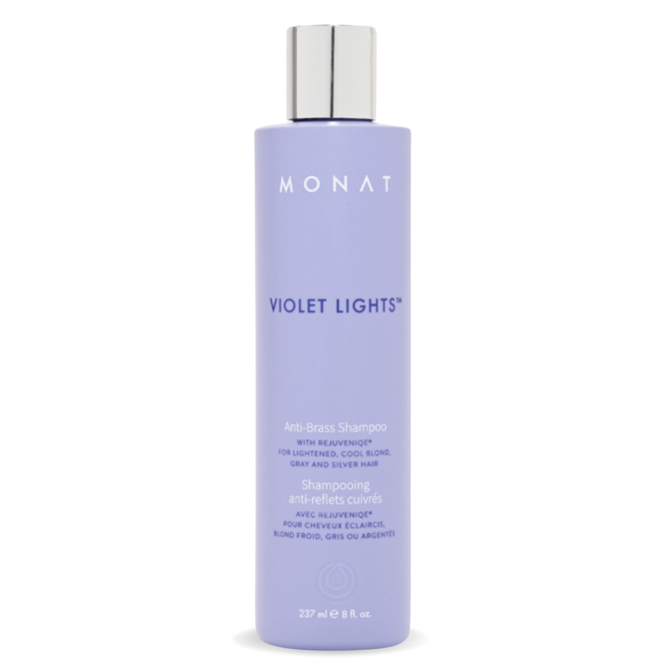 MONAT Violet Lights Anti-Brass Shampoo – Subtly Illuminates Hair – Advanced Toning Formula – Vibrant & Manageable Results – Gentle Cleansing for Radiant Locks – Enriched with REJUVENIQE®