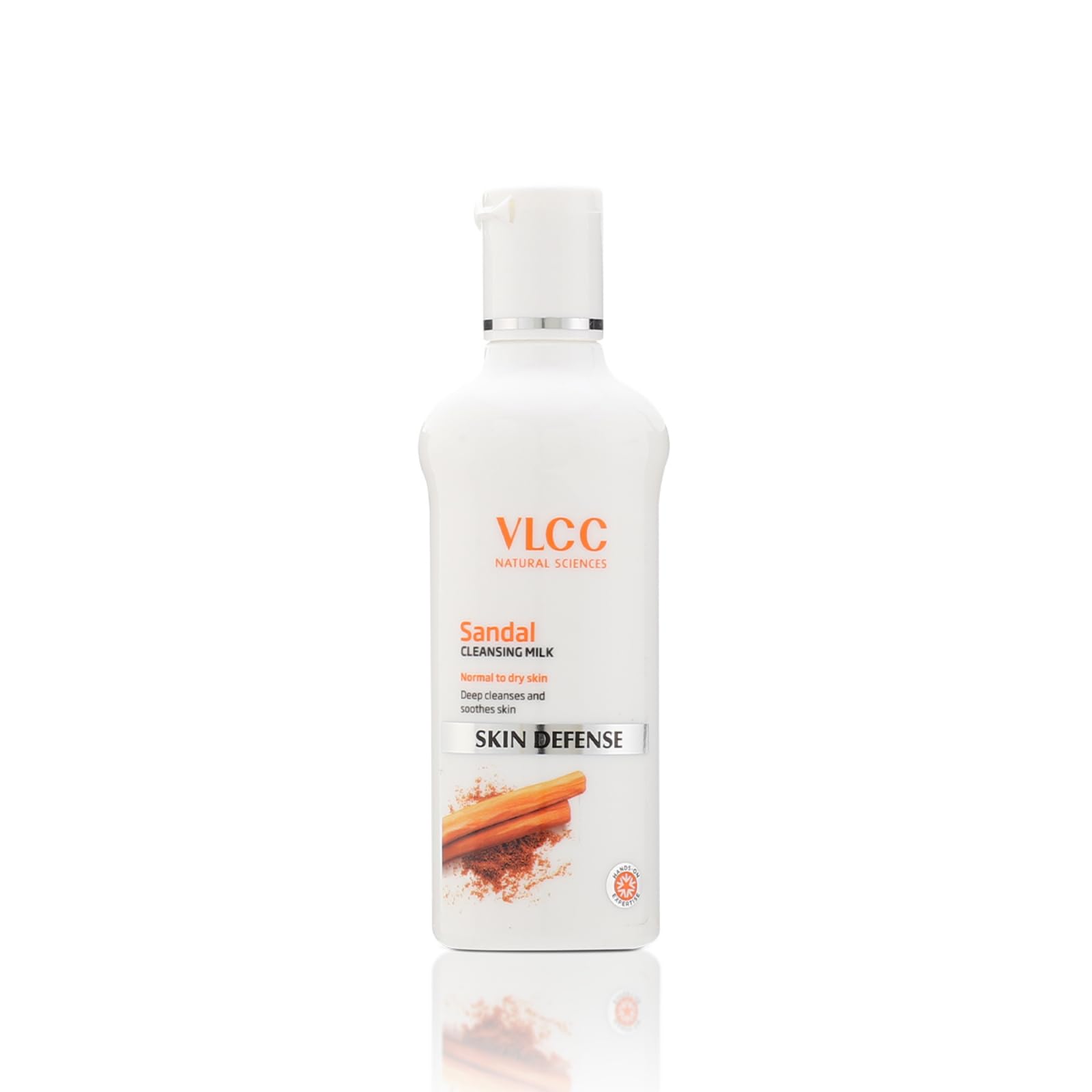 VLCC Sandal Cleansing Milk - 100ml - Deep Cleanses & Soothes Skin. With Sandal, Ashwagandha, Fenugreek & Indian Berberry Extracts, Almond and Olive Oils.