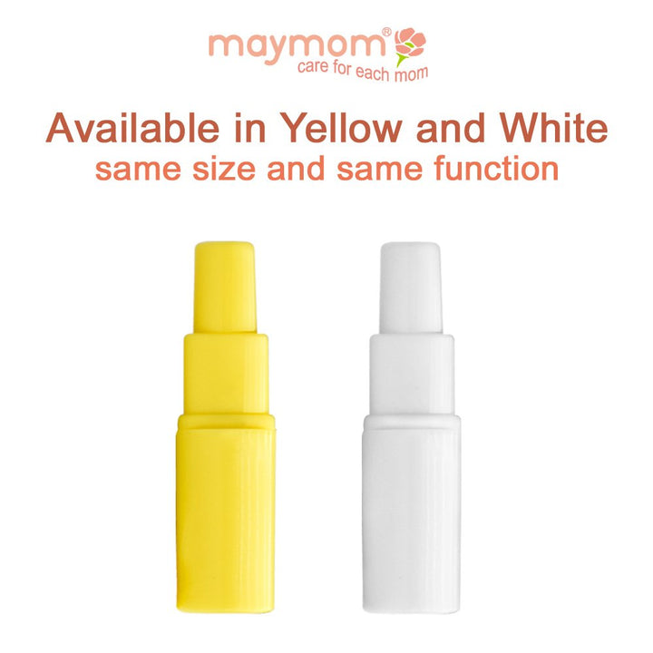Maymom Flange Adapter Compatible with Spectra S1, S2; Connects Maymom Breastshield/Bottle and Spectra Backflow Protector (White)