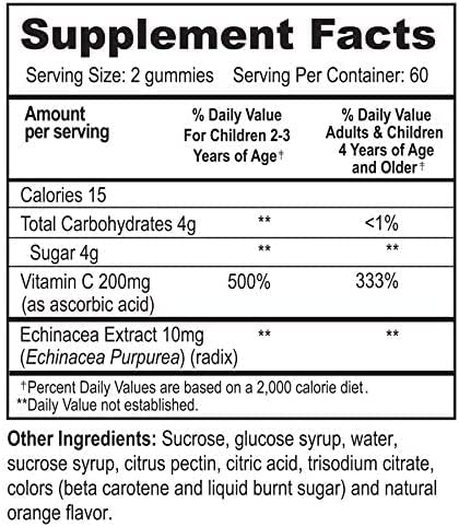 Natvites Kids Vitamin C Gummies – 120 Count of Tasty Immune Support Supplement for Kids, Toddlers, and Teens. Vitamin C Gummy Orange Flavored, Non-GMO, Gluten-Free, Vegan, Nut-Free, and Dairy-Free.