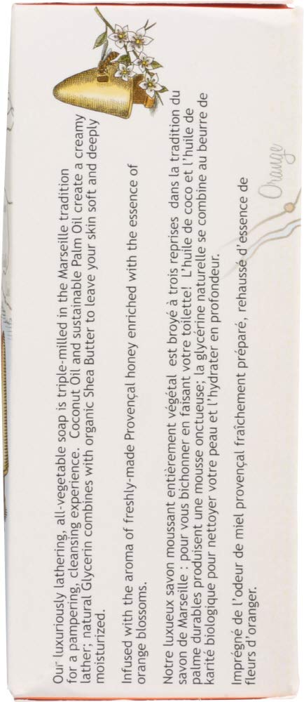 Orange Blossom Honey : South of France Natural Orange Blossom Honey Bar Soap, 6 Ounce - 1 each