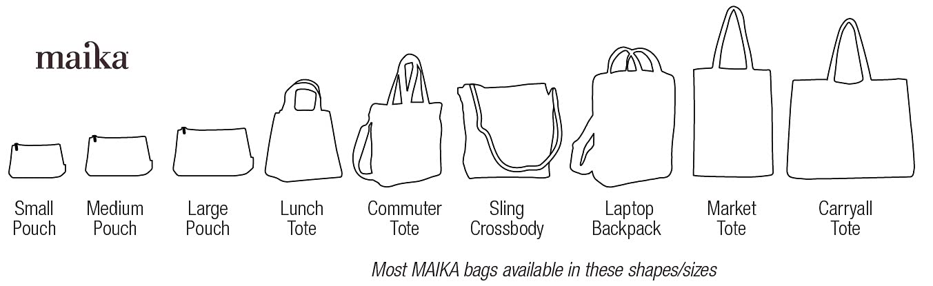 Maika Cosmetic Bag Pouch Waxed Ash, Large