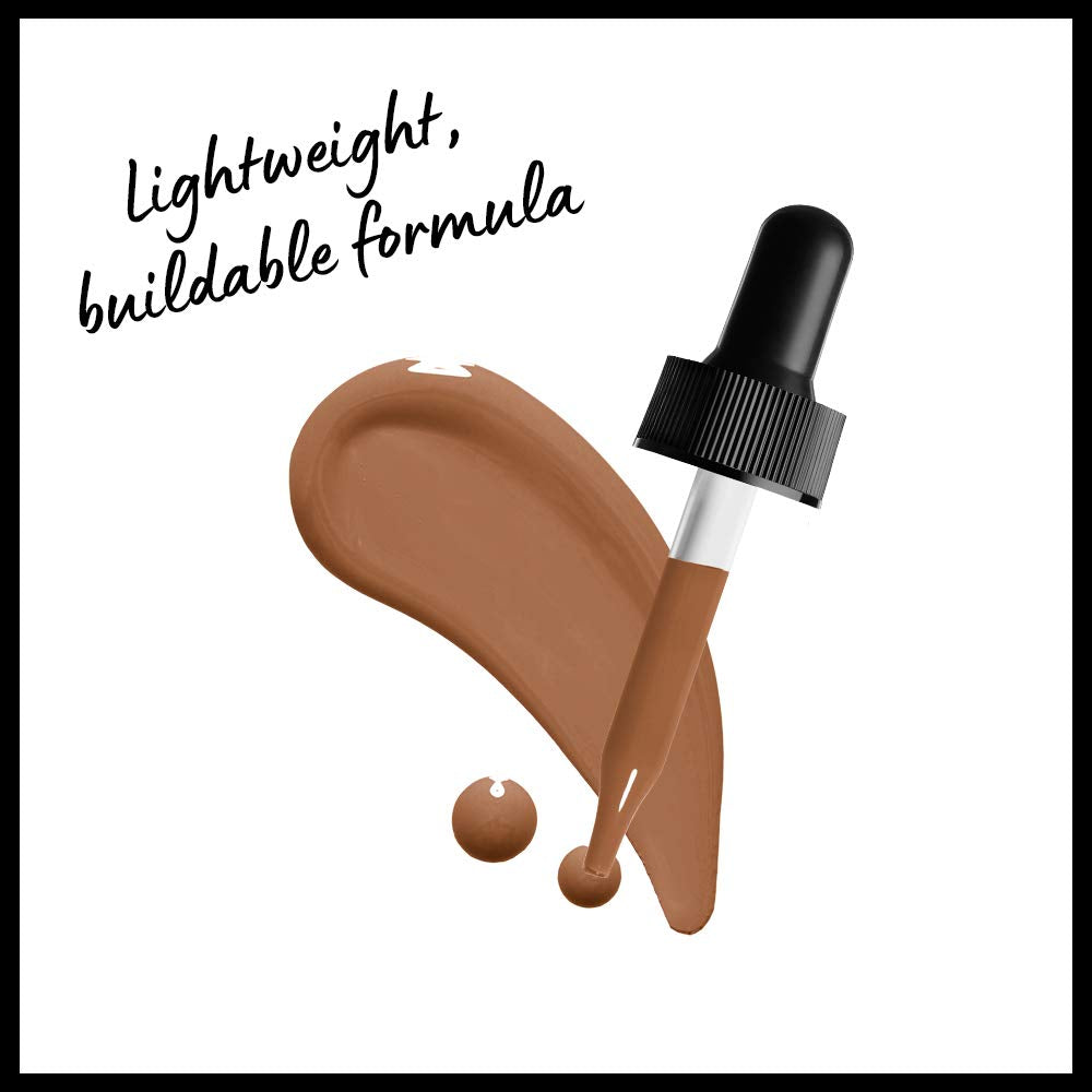 NYX PROFESSIONAL MAKEUP Total Control Pro Drop Foundation, Skin-True Buildable Coverage - Mahogany