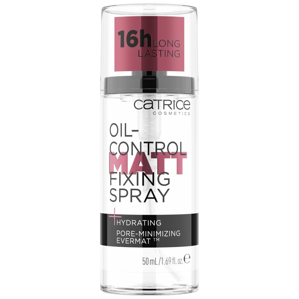Catrice | Oil Control Matt Fixing Spray | Minimizes Visibility of Pores | Sets Makeup for 18 hours | Mattifying | Vegan & Cruelty Free