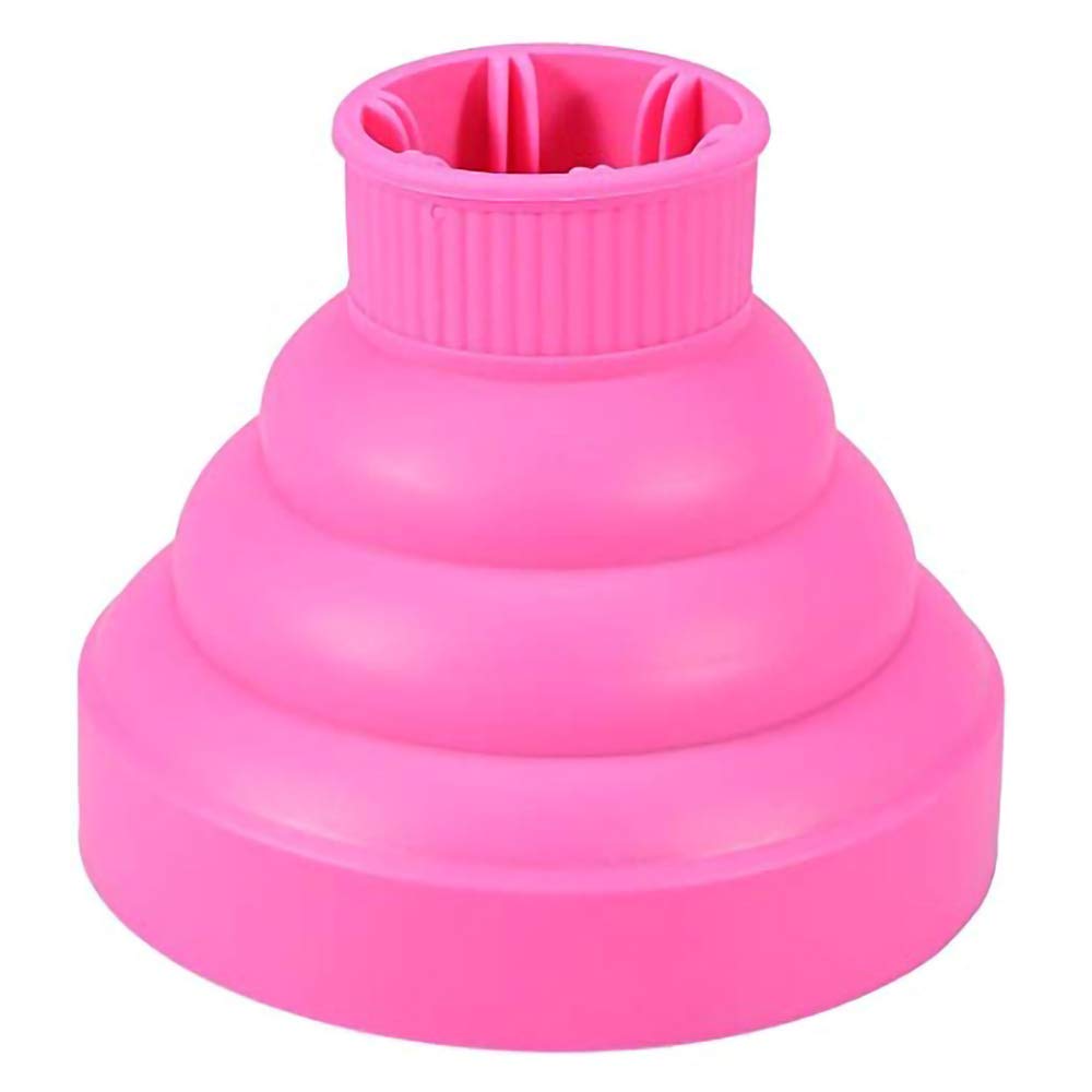 Collapsible Silicone Hair Diffuser Attachment- The latest travel portable-Pink