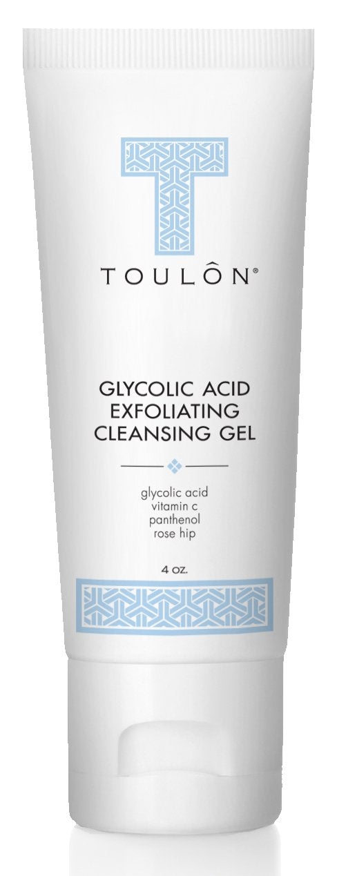 Touloon Glycolic Acid Facial Cleanser: Alpha Hydroxy Face Wash With Aha, Lactic Acid, Vitamin C & Rose Hip To Exfoliate Dry, Sensitive Skin, Reduce Acne & Brighten Age Spots For Men & Women