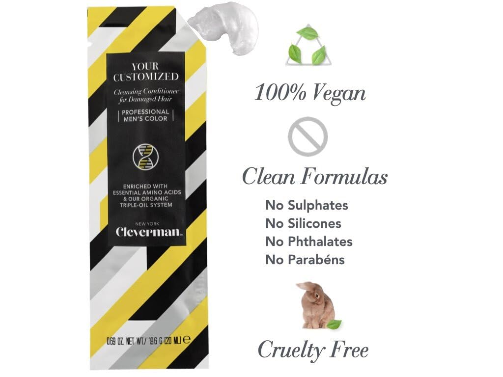 CLEVERMAN Men's Cleansing Conditioner for Damaged Hair, 20mL (Sample Size)