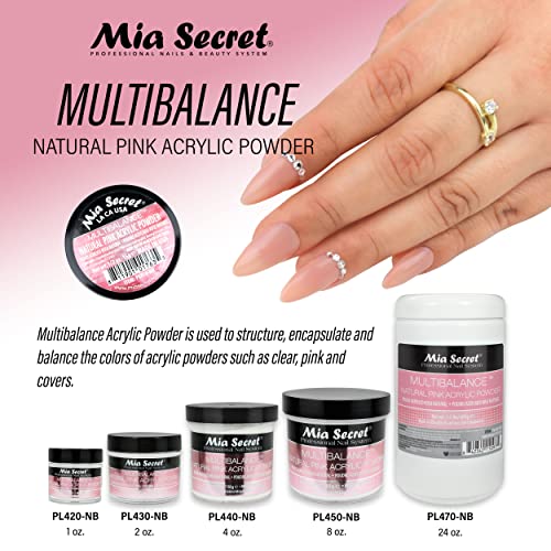 Mia Secret Multibalance Natural Pink Acrylic Powder 2 Oz