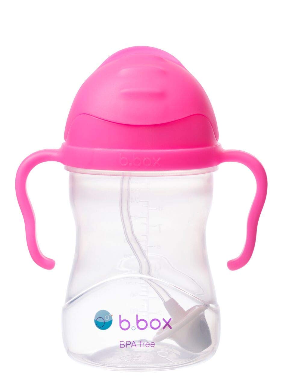 B. Box Essential Sippy Cup - with Replacement Straws and Cleaner (Pink)