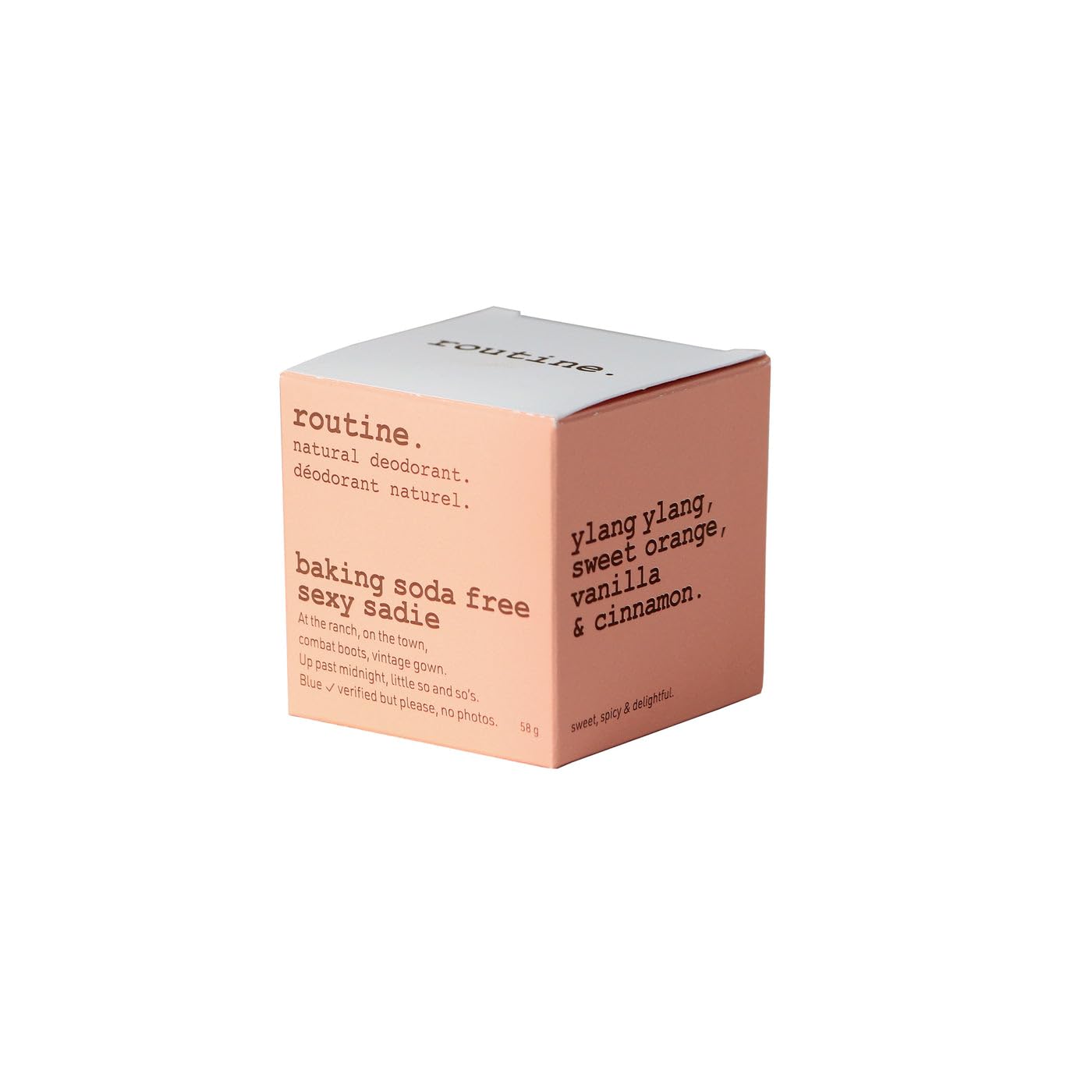 Routine Natural Deodorant - Sexy Sadie: Baking Soda Free - 58g - Extra Sensitive Skin Formula