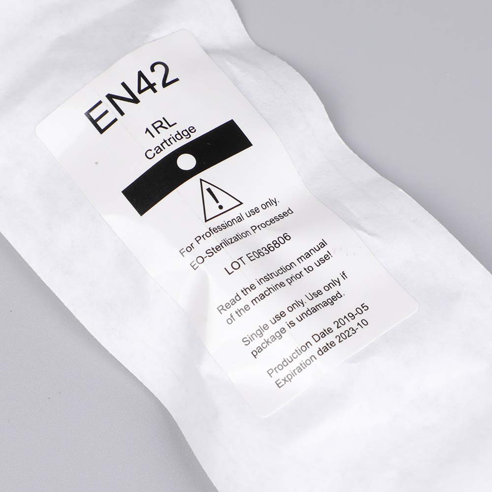 Charme Princesse 10pcs 1RL Makeup Cartridges Needles Professional Tattoo Needles for Eyebrow Eyeliner Lip (EN42-1R)