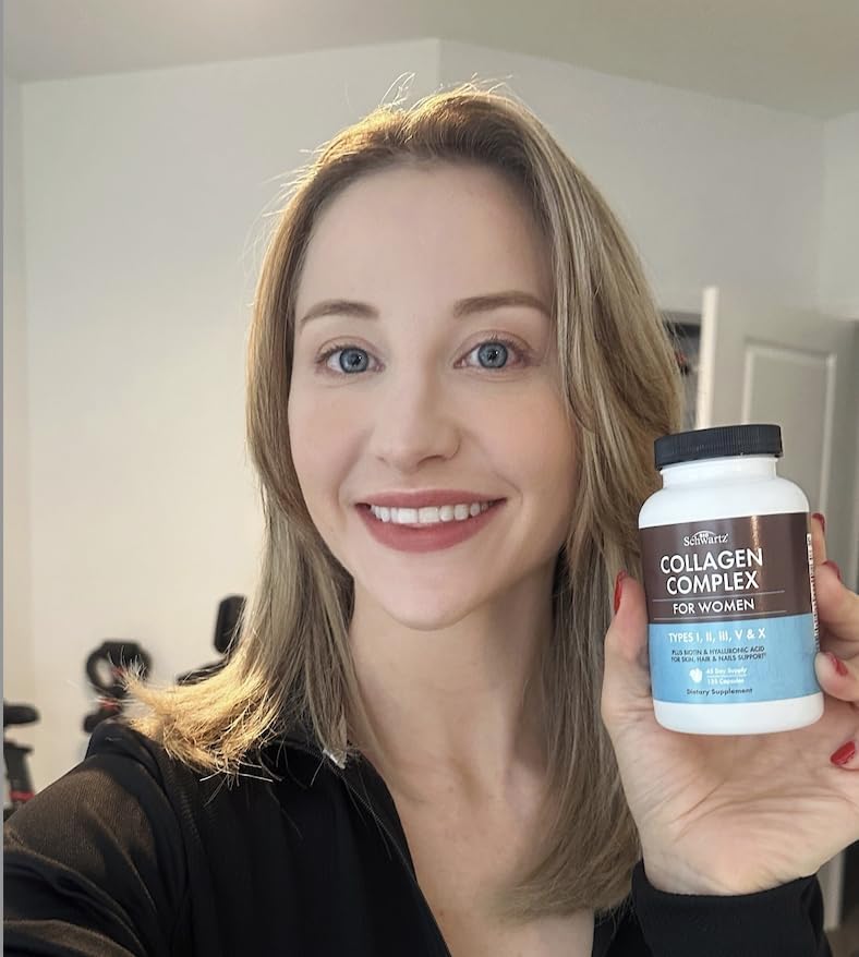 Hydrolyzed Collagen Peptide Capsules for Women - Multi Collagen Supplement Types I, II, III, V, X with Vitamin C, Biotin, Keratin - Skin, Hair & Nails Support - 135 Capsules