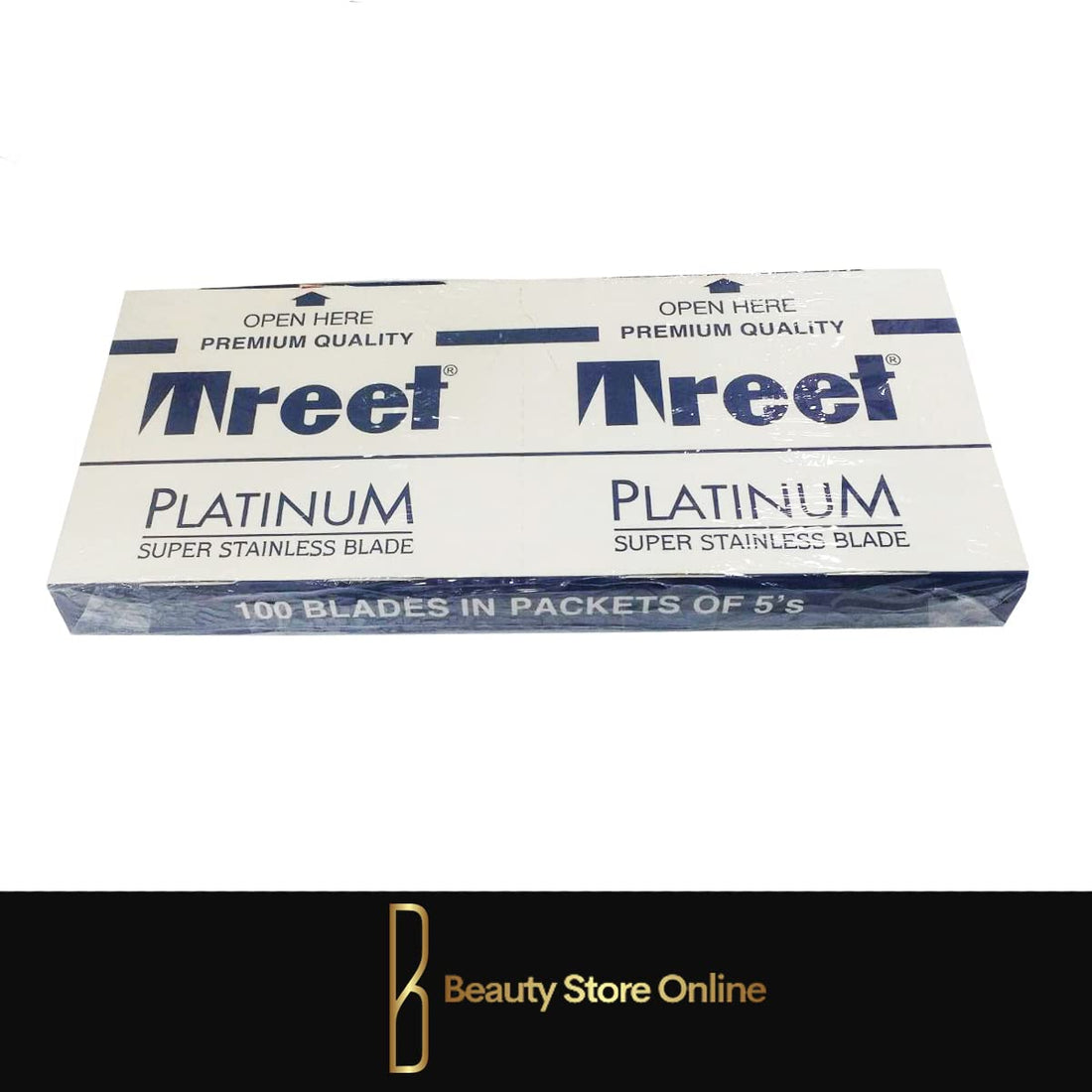 100 Treet Platinum Super Stainless Double Edge Razor Blades