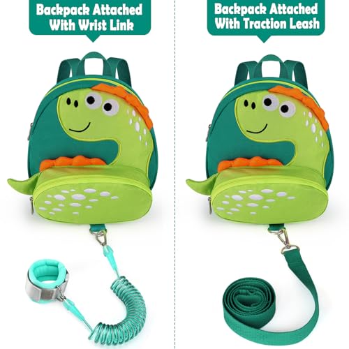 Accmor Toddler Harness Backpack Leash, Cute Penguin Kid Backpacks with Anti Lost Wrist Link, Mini Child Backpack Harness Leashes Walking Wristband Rope Travel Bag Harness Rein for Baby Girls (Black)
