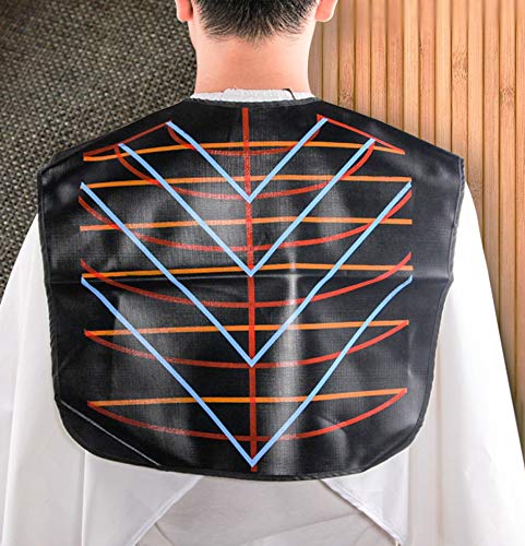 Salon Barbers Cutting Collar, Magnetic Waterproof Colouring Cape-black Color
