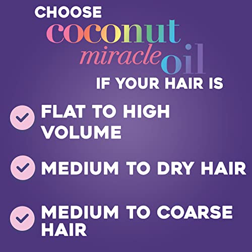 OGX Extra Strength Damage Remedy + Coconut Miracle Oil Shampoo for Dry, Frizzy or Coarse Hair, Hydrating & Flyaway Taming Shampoo, Paraben-Free, Sulfate-Free Surfactants, 25.4 Fl Oz