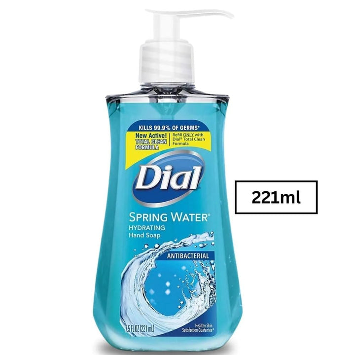 Dial Antibacterial Liquid Hand Soap with Moisturizer, Spring Water, 7.5 Ounce by Dial