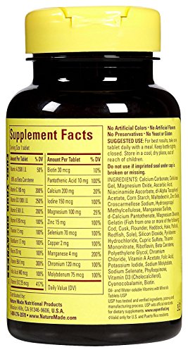 Nature Made Women's Multivitamin 50+ Tablets, 90 Count for Daily Nutritional Support