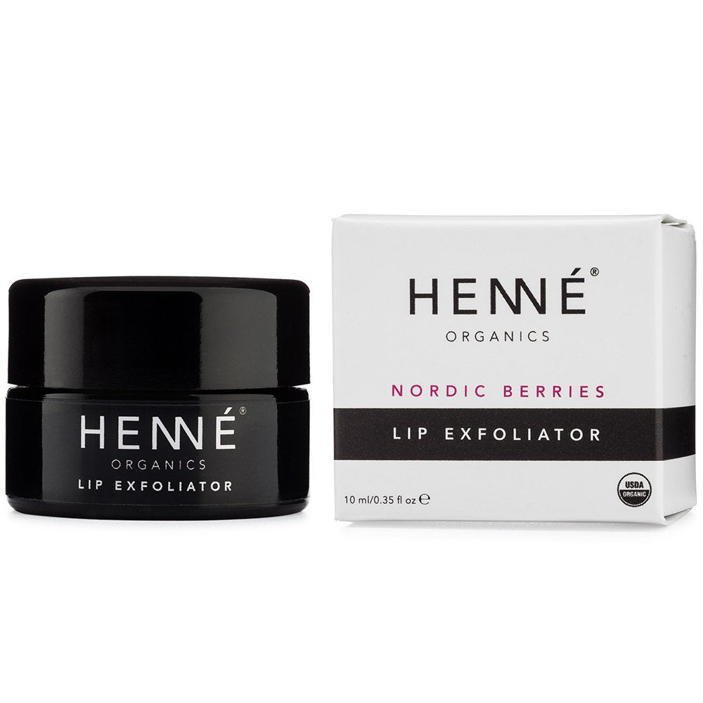 Henn Organics Henn Organics Luxury Lip Exfoliator Scrub - All Natural USDA Certified Organic Cruelty-Free - Lush Sugar Polish Anti-Aging Lip Repair Treatment - NORDIC BERRIES