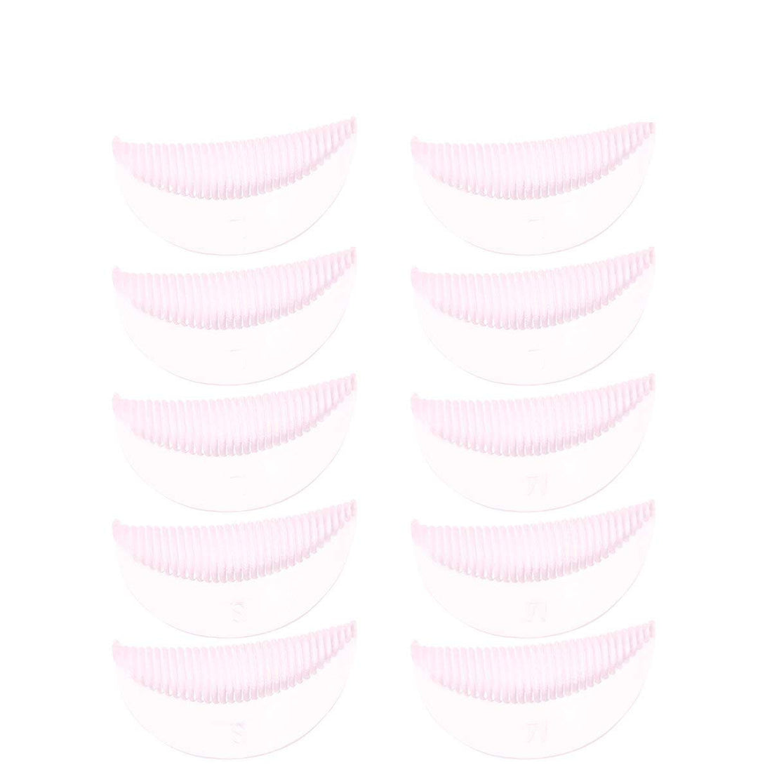 10 Pairs S/M/L Silicone Eyelash Perming Curler Shield Pads with Small Medium Large Size Lash Lift Rods Makeup Beauty Tool Accessories