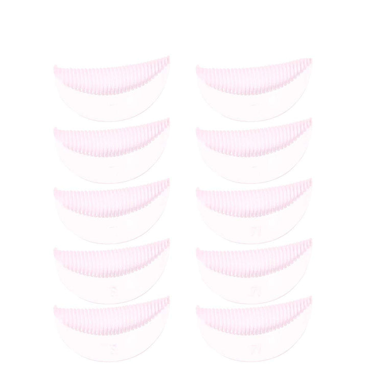 10 Pairs S/M/L Silicone Eyelash Perming Curler Shield Pads with Small Medium Large Size Lash Lift Rods Makeup Beauty Tool Accessories