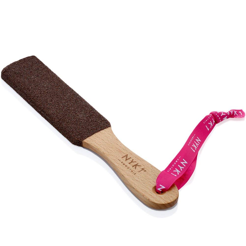 NYK1 SMOOTHIE Foot File Natural Curved Wood, Eliminates Dry Scratchy Hardened Dead Skin Instantly, Pedi File Foot Tool For Perfectly Soft Velvety Smooth Pedicure Finish Great Gift or Add on Item