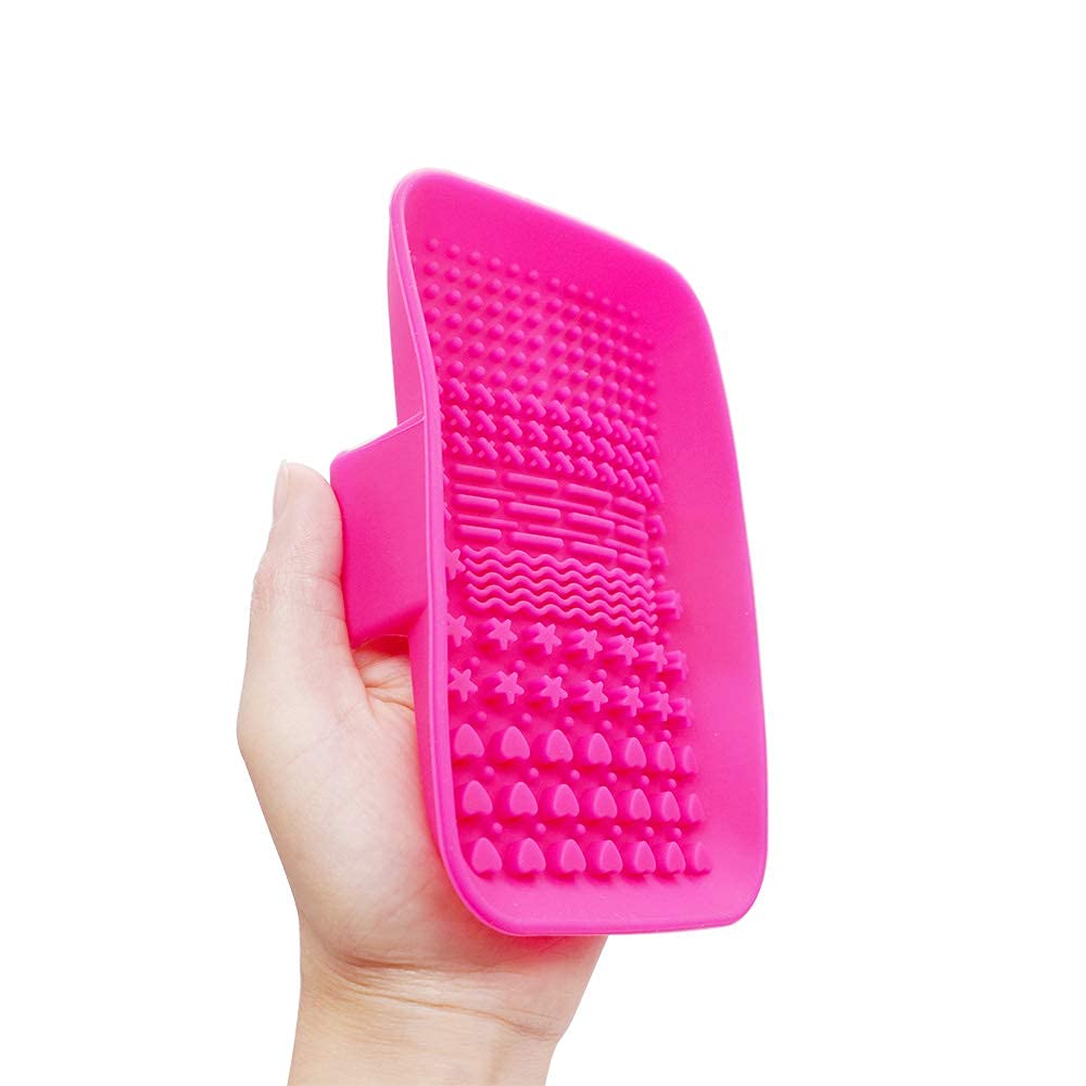 Kingzhuo Makeup Brush Cleaner Makeup Brush Cleaner Pad Cosmetic Brush Cleaning Mat Portable Washing Tool Scrubber