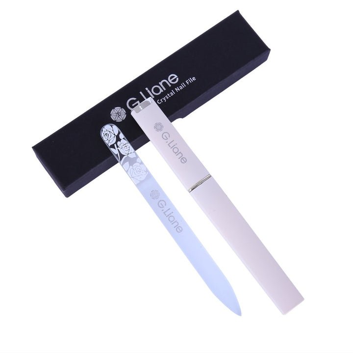 G.Liane Rose White: Bestcrystalnailfilesetâ€“G. Lianeprofessionalnailfilemanicurepedicurekitfor Natural Nails Acrylicnails Gelsnails Manicuretoolsforhomeandsalon (Rose White) â€¦